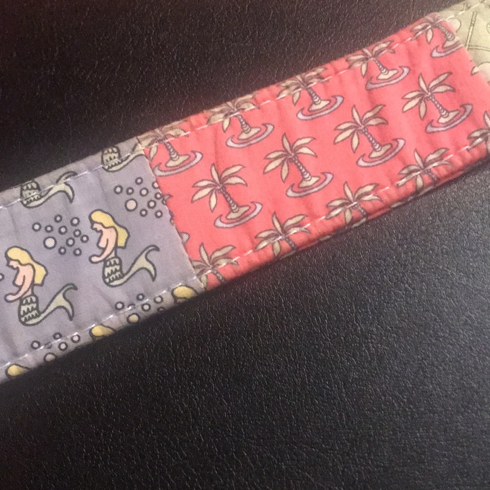 Vineyard Vine Patchwork belt D ring adjustable size M